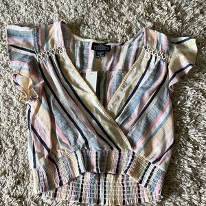 Striped crop top from francescas